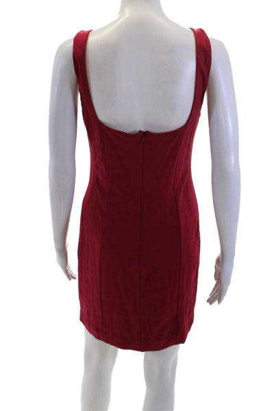 Lovers + Friends Womens Sleeveless Body Con Dress Raspberry Pink Size Medium
