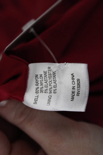 Lovers + Friends Womens Sleeveless Body Con Dress Raspberry Pink Size Medium