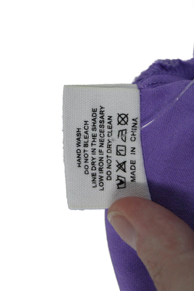 Princess Polly Womens V Neck Sleeveless A Line Dress Iced Lavender Size 8