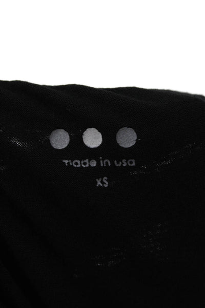 Three Dots Womens Scoop Neck Pom-pom Detail Sleeveless Dress Black Size XS
