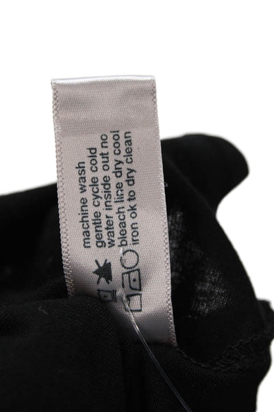 Three Dots Womens Scoop Neck Pom-pom Detail Sleeveless Dress Black Size XS