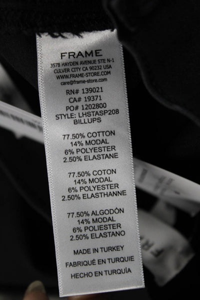 Frame Women Cropped Skinny High Rise Black Jeans Size 25