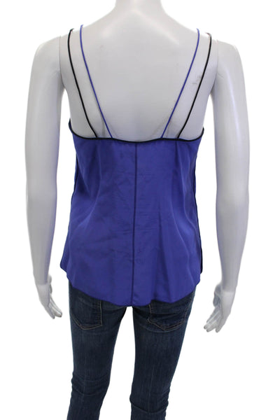 Rag & Bone Women's Silk Spaghetti Straps Tank Top Blouse Blue Size XS