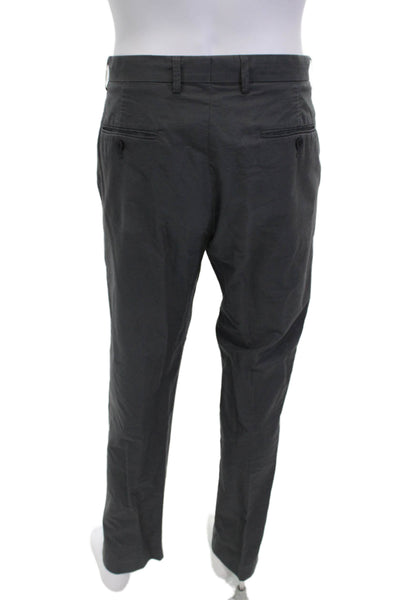 J Crew Mens Zipper Fly Pleated Straight Leg Thompson Pants Gray Size 33x32