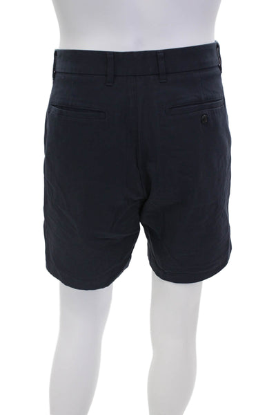 Everlane Mens Zipper Fly Slim Fit Performance Chino Shorts Navy Cotton Size 34