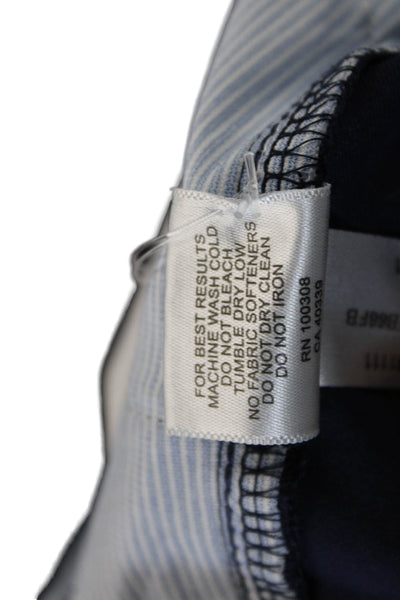 Peter Millar Mens Zip Up Mid Rise Slim Leg Pants Navy Blue Size 36X30
