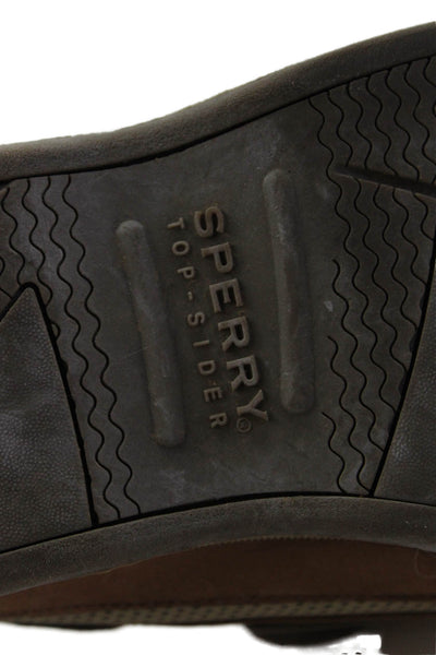 Sperry Men's Lace Up Leather Round Toe Boat Shoes Brown Size 6.5