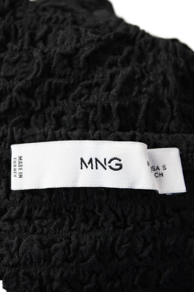 MNG Women's Halter Neck Sleeveless Cropped Top Black Size S