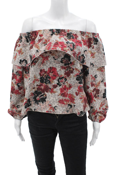 Wilfred Womens Off The Shoulder Blouse White Size M