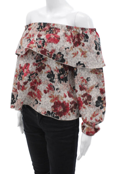 Wilfred Womens Off The Shoulder Blouse White Size M