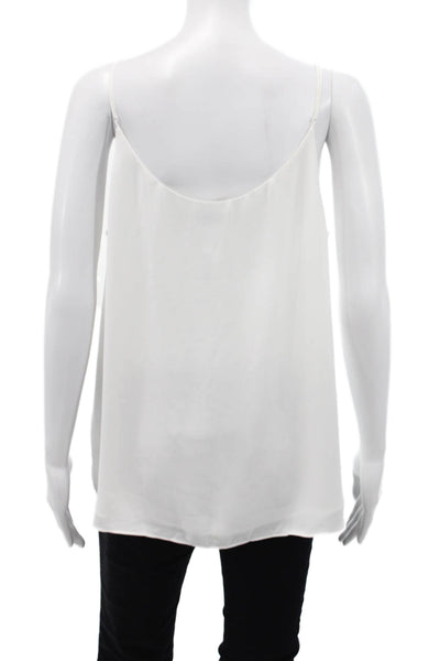 Babaton Womens V-Neck Tank Top White Size L