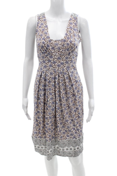 Sport Max Womens Floral Tank Dress White Size M