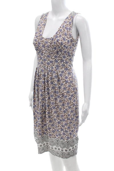 Sport Max Womens Floral Tank Dress White Size M
