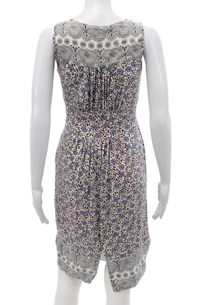 Sport Max Womens Floral Tank Dress White Size M