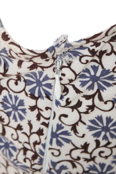 Sport Max Womens Floral Tank Dress White Size M