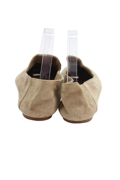 MNG Womens Vegan Suede Slip On Loafer Shoes Brown Size 10
