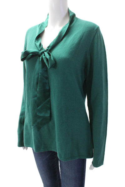 J. Peterman Womens Pullover Sweater Green Size M