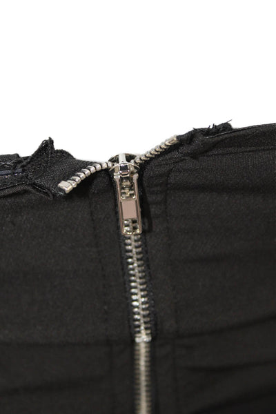 Pretty Little Thing Womens Strapless Corset Ruched Dress Black Size 2