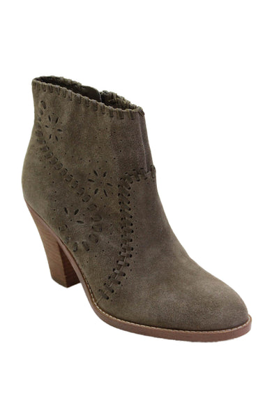 Ivanka Trump Womens Ankle Boots Green Size 7.5