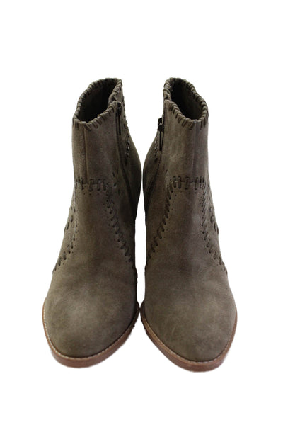 Ivanka Trump Womens Ankle Boots Green Size 7.5