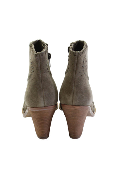 Ivanka Trump Womens Ankle Boots Green Size 7.5