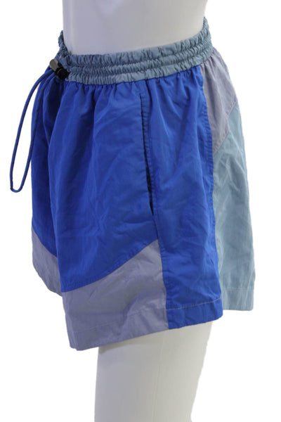 Lululemon Womens High Rise Drawstring Two Toned Shorts Blue Size 4
