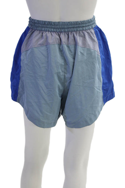 Lululemon Womens High Rise Drawstring Two Toned Shorts Blue Size 4