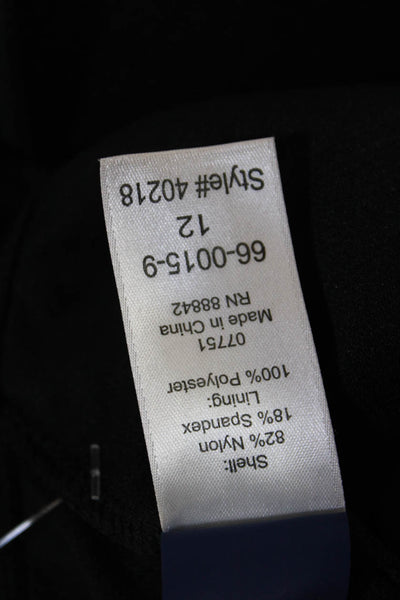 Ashley Graham x Swimsuits for All Womens Lace Up One Piece Swim Black Size 12