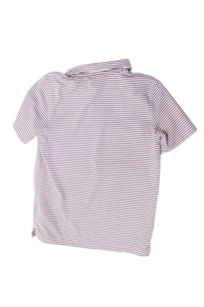 Vineyard Vines Boys Short Sleeves Basic Polo Shirt Striped Size 12