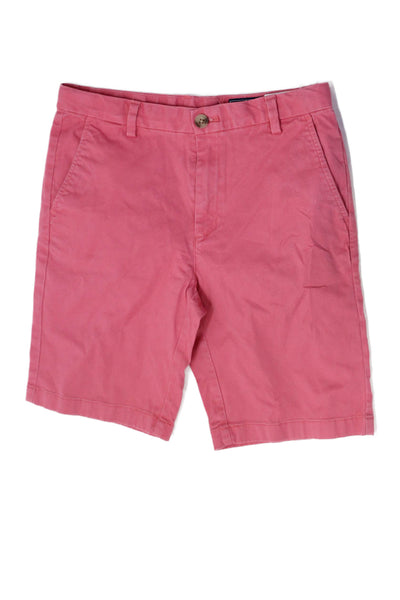 Vineyard Vines Boys Flat Front Pockets Chino Shorts Carol Size 14