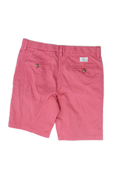 Vineyard Vines Boys Flat Front Pockets Chino Shorts Carol Size 14
