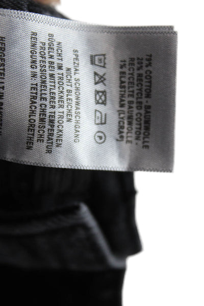 DL1961 Girls High Rise Wide Leg Raw Hem Jeans Black Size 12