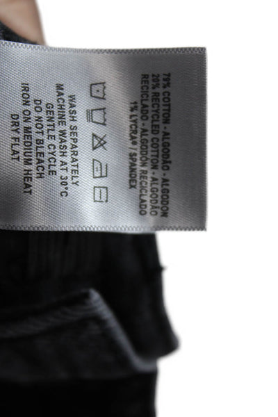 DL1961 Girls High Rise Wide Leg Raw Hem Jeans Black Size 12
