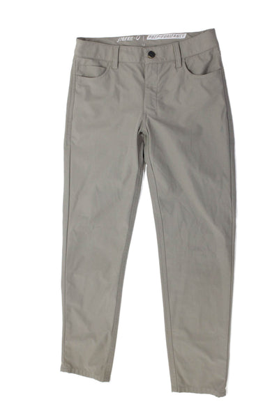 Johnnie-o Boys Button Closure Straight Leg Dress Pants Beige Size 12