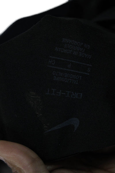 Nike Womens Textured Scoop Neck Sleeveless Tank Top Black Size S
