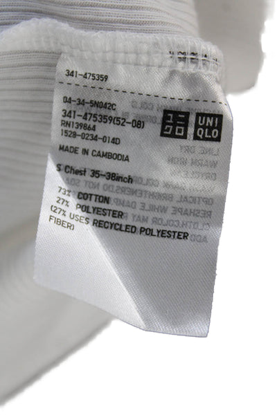 Uniqlo Womens Scoop Neck Sleeveless Casual Tank Top White Size S