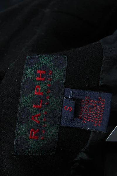 Ralph Ralph Lauren Womens Wool Full Zip Long Sleeve Jacket Black Size S