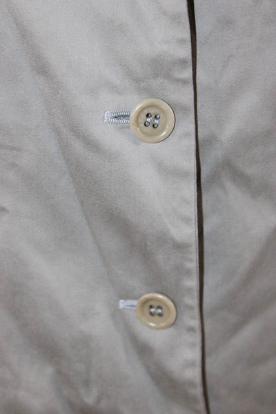 Barneys New York Womens Cotton Four Buttoned Blazer Light Green Size 44
