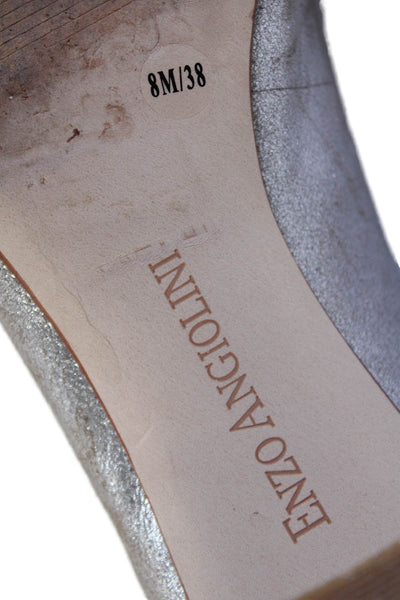Enzo Angiolini Womens Leather Pointed Toe Debbie Pumps Beige Size 8 Medium