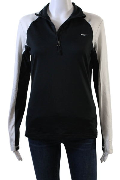 Kjus Womens 1/2 Zip Basic Jacket Black Size L