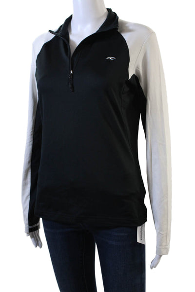 Kjus Womens 1/2 Zip Basic Jacket Black Size L