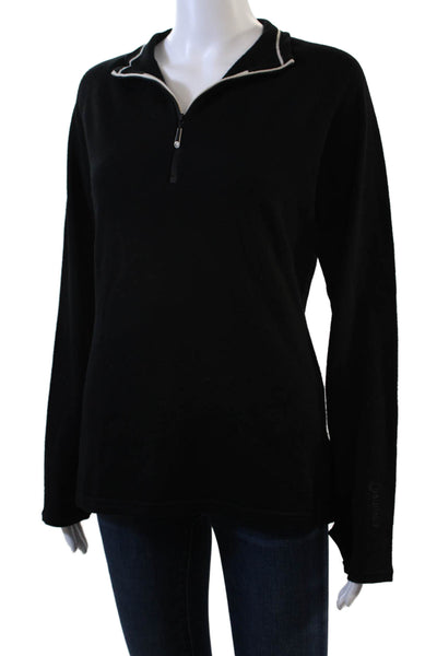 Sunice Womens 1/2 Zip Sweater Black Size M