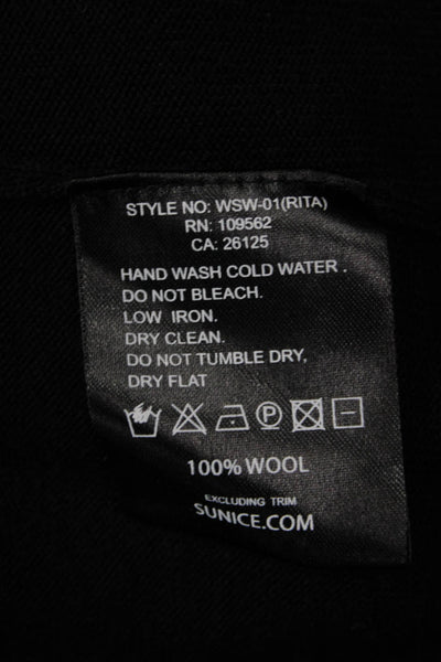 Sunice Womens 1/2 Zip Sweater Black Size M