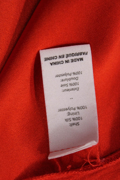 Cinq à Sept Womens Silk Tank Top Orange Size M