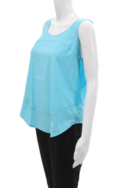 Lululemon Womens V-neck Sleeveless Lined Tank Top Blue Size L