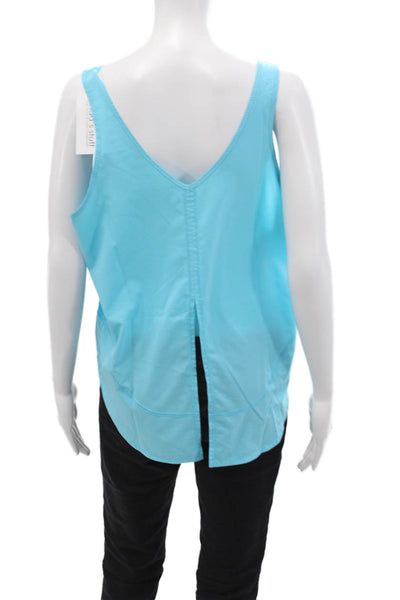 Lululemon Womens V-neck Sleeveless Lined Tank Top Blue Size L