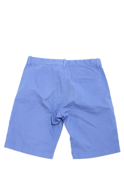 Crewcuts Boys Cotton Slim Fit Zip Fly Casual Chino Shorts Blue Size 16