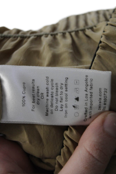 Paige Womens Stretch Flared Pants Beige Size S