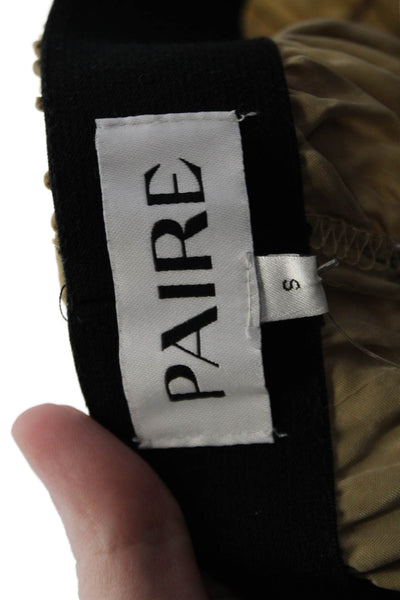 Paige Womens Stretch Flared Pants Beige Size S