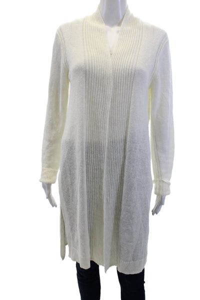 White + Warren Womens Cardigan Sweater White Size S